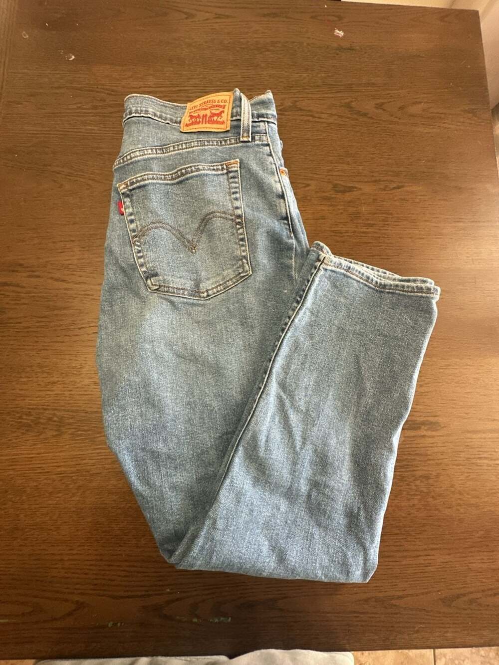 Levi's Wedgie Straight Light Wash Jeans Size 31
